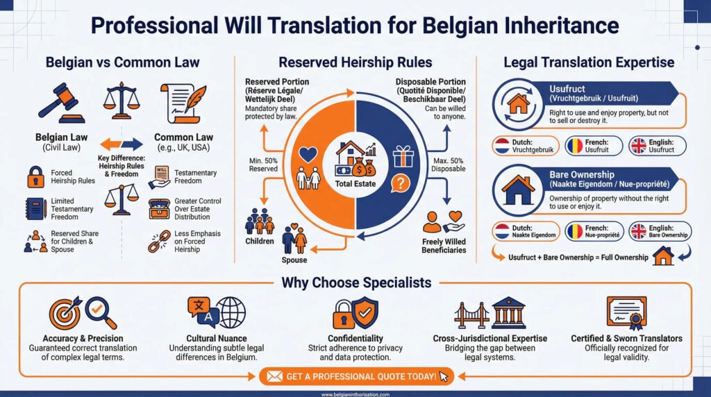belgian will and inheritance